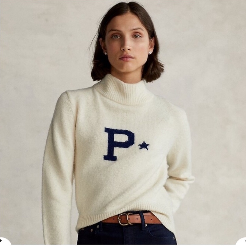 NWT Polo Ralph Lauren Polo Varsity Turtleneck Sweater. M. $348 - Picture 5 of 13